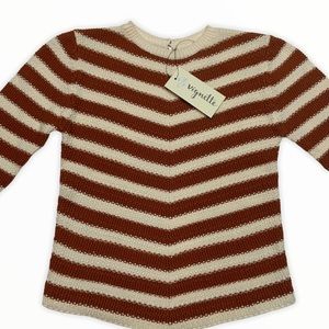 NWT vignette Rust Stripe Larissa Sweater (4)